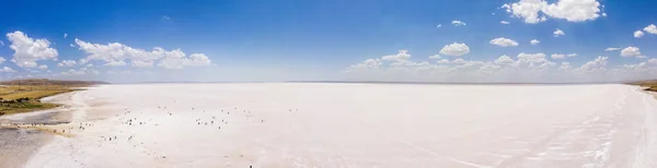 Veduta Aerea Del Lago Tuz Tuz Golu Salt Lake Acqua — Foto Stock