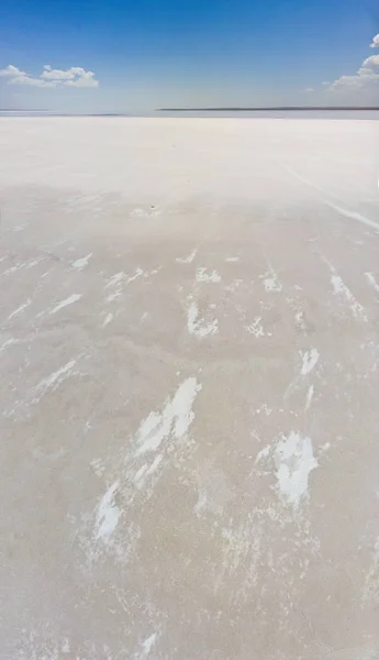 Vista Aérea Del Lago Tuz Tuz Golu Salt Lake Agua —  Fotos de Stock