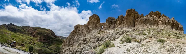 Dogubayazit Turecko Střední Východ Panoramatický Výhled Silnici Skalnatým Horám Malou — Stock fotografie