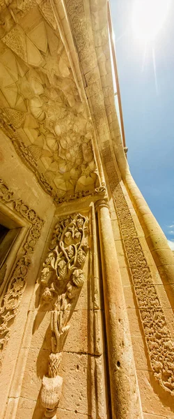 Ishak Pasha Palace, interiors, decorations and bas-reliefs, carved stone. Internal architecture. It is one of the most magnificent historical buildings of the country. Dogubeyazit district of Agri province of eastern Turkey