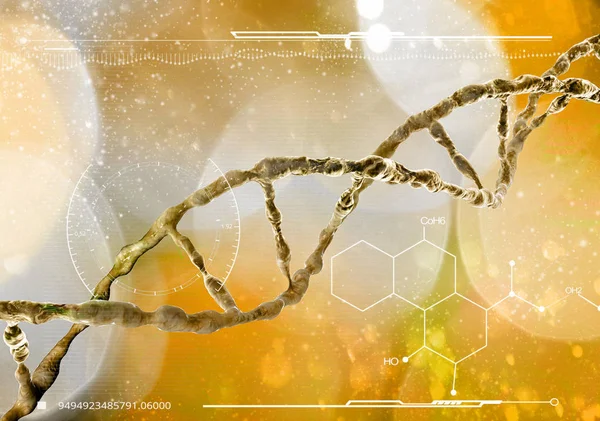 Dna Deoxyribonucleic 알려진 살아있는 유기체 바이러스의 재생에 사용되는 지침을 운반하는 — 스톡 사진