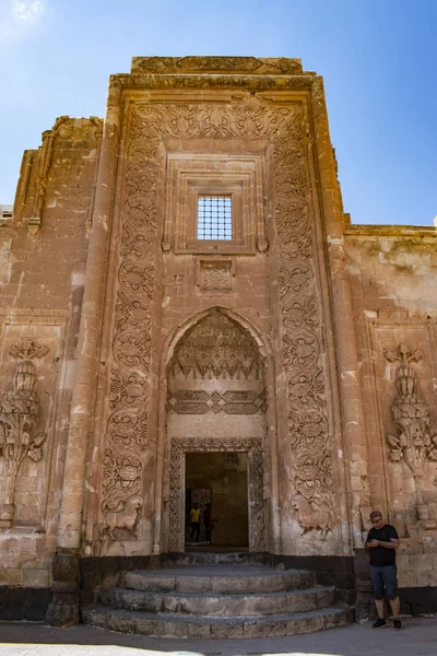 Dogubayazt Turkey 2019 Gate Main Courtyard Ishak Pasha Palace Famous — Stock Photo, Image