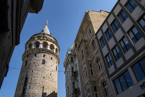 Isztambul Törökország Közel Kelet Kilátás Galata Toronyra Galata Kulesi Vagy — Stock Fotó