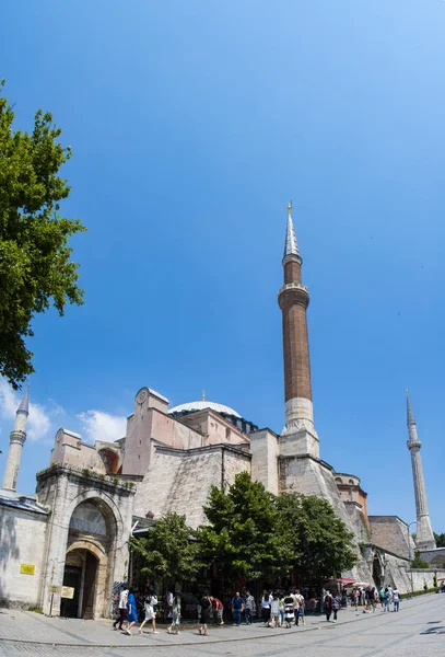 Isztambul Törökország Közel Kelet Kilátás Hagia Sophia Híres Egykori Görög — Stock Fotó