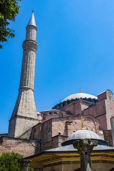 Isztambul Törökország Közel Kelet Kilátás Hagia Sophia Híres Egykori Görög — Stock Fotó