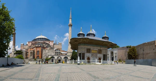 Stanbul Türkiye Ortadoğu Ahmet Cesmesi Nin Panoramik Manzarası 1728 Yılında — Stok fotoğraf