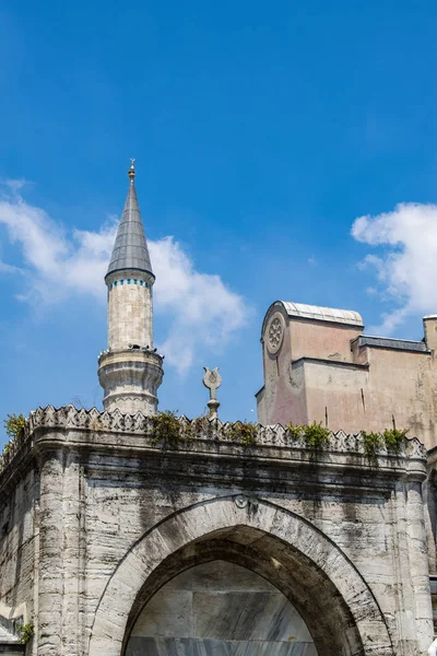 Стамбул Туреччина Близький Схід Один Мінаретів Святої Софії Відомого Колишнього — стокове фото