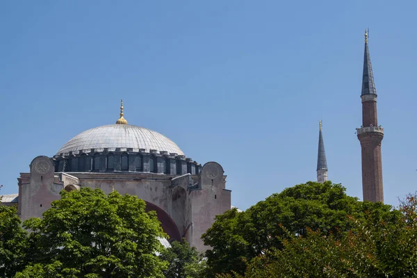 Istanbul Turkey Middle East View Hagia Sophia Famous Former Greek — стоковое фото