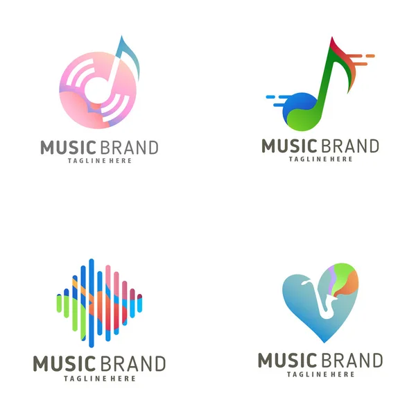 Music logo design and icon