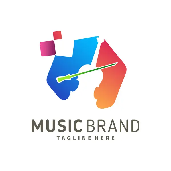 Music logo design and icon