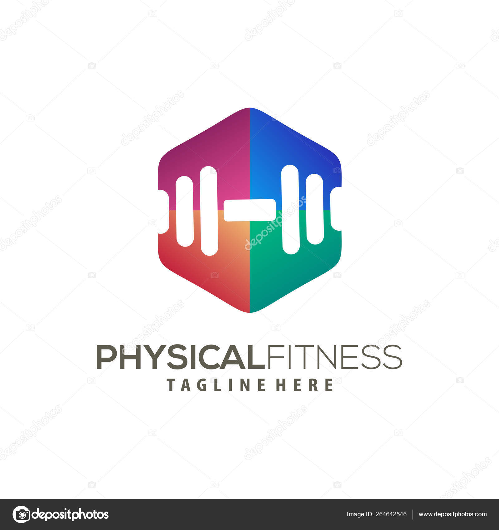 Modern Fitness Logo And Icon Design Stock Vector C Ansori 264642546