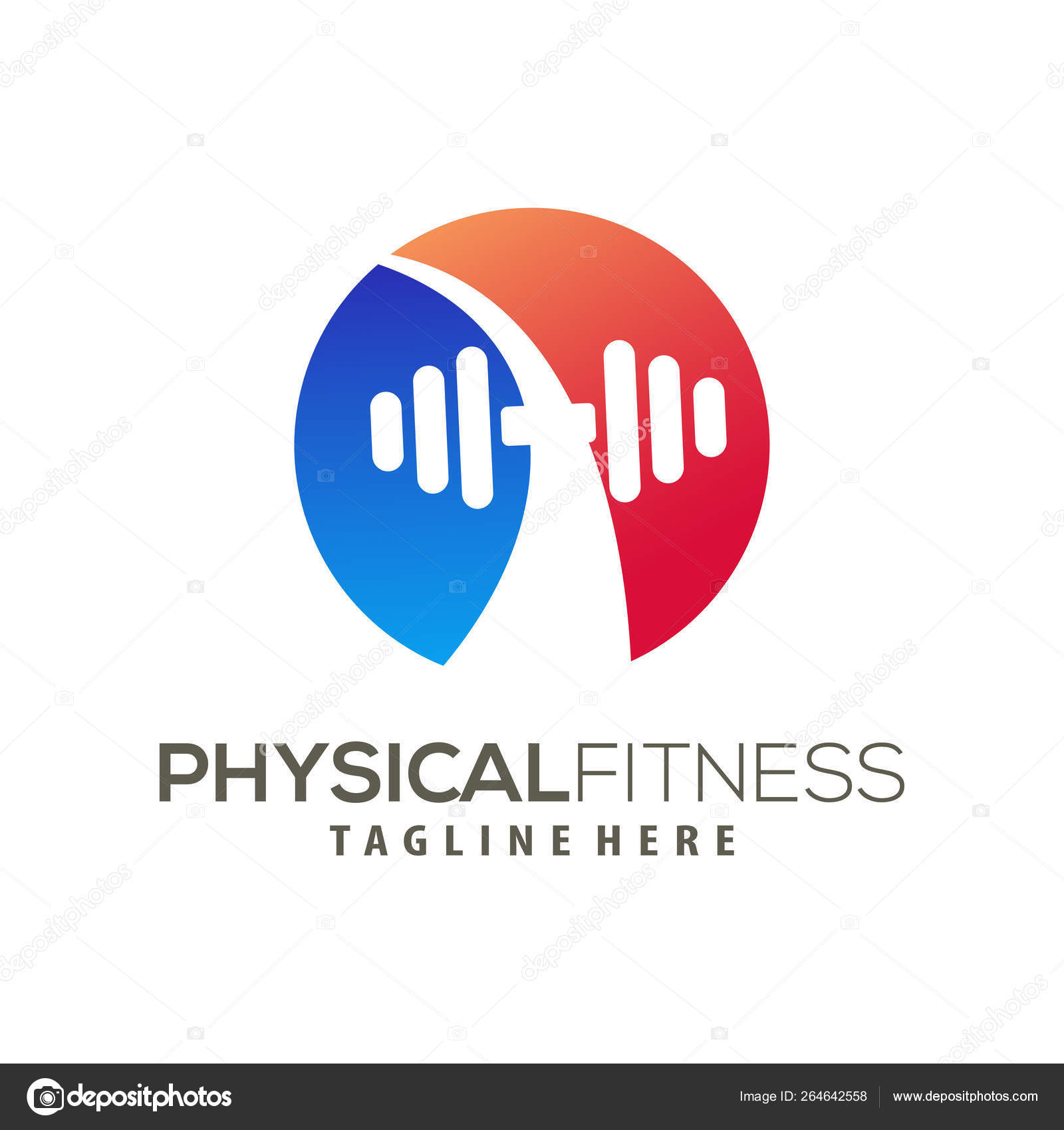 Modern Fitness Logo And Icon Design Stock Vector C Ansori 264642558