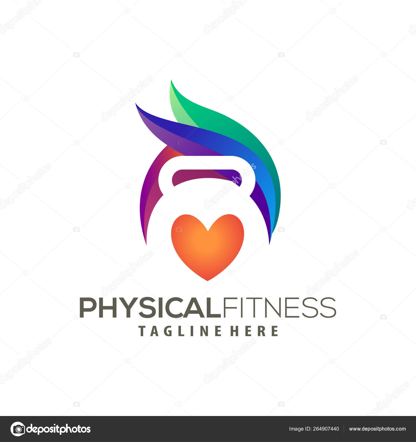 Modern Fitness Logo And Icon Design Stock Vector C Ansori 264907440