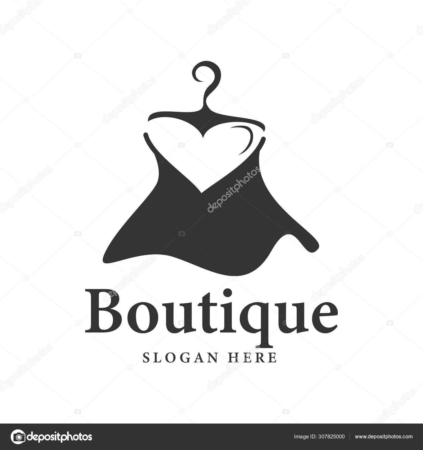 Fashion women boutique clothing beautiful logo design template i Stock ...