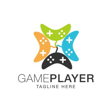 Oyun spor spor yüzmek koşmak kamp logo tasarım şablonu ilham