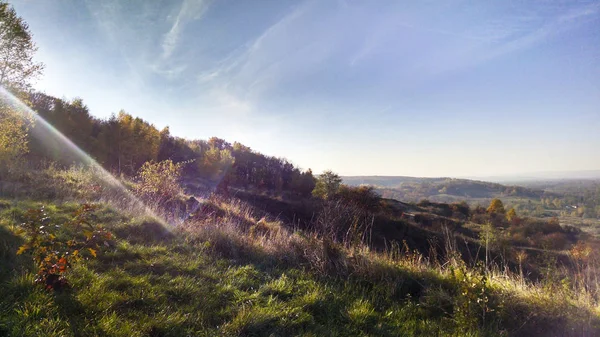 Fantastisk Utsikt Från Berget — Stockfoto