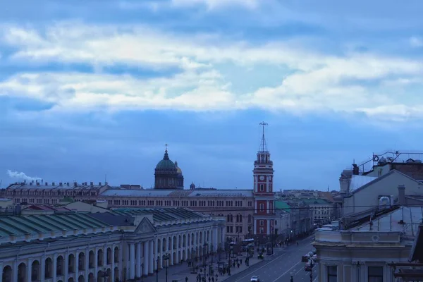 Αγία Πετρούπολη Ρωσία Φεβρουαρίου 2019 Προβολή Στο Nevsky Prospect Bol — Φωτογραφία Αρχείου