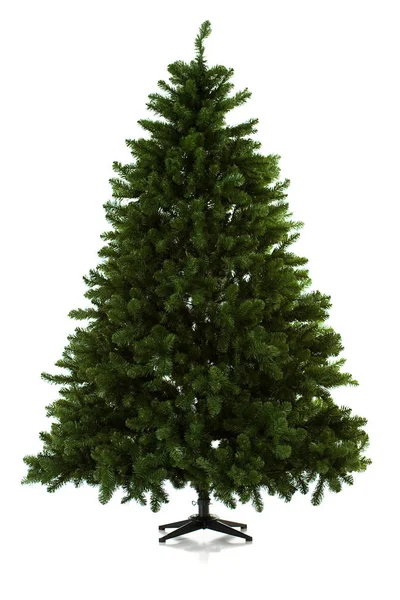 Séries Imagens Uma Árvore Natal Artificial Sendo Montadas Incluindo Presentes — Fotografia de Stock