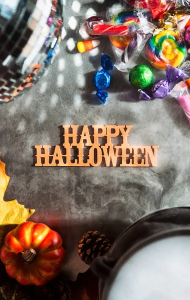 Cykl Upiorny Dobry Halloween Łatwy Zrzucenia Tekst — Zdjęcie stockowe