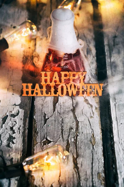 Gruselige Serien Die Gut Halloween Passen Einfach Text Auf Papier — Stockfoto