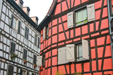 Güzel yarı ahşap fachwerk ev