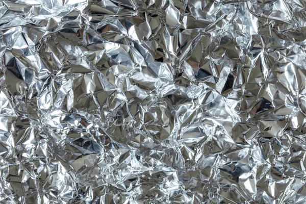 Tin foil background crumpled up texture