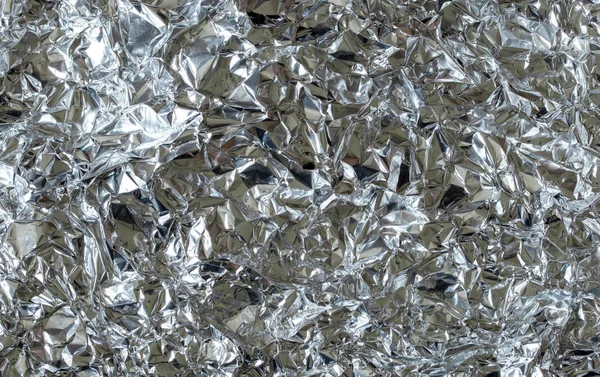 Tin foil background wrinkled, crumpled up texture