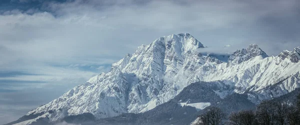 Paisaje Idílico Con Montañas Nevadas Alpes Austria — Foto de Stock