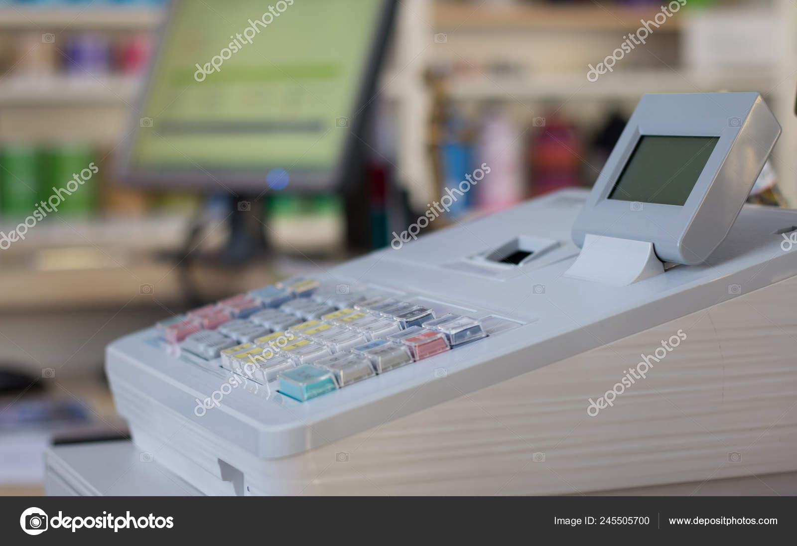 Cash Register Shop Customer Paying Purchase Stock Photo by