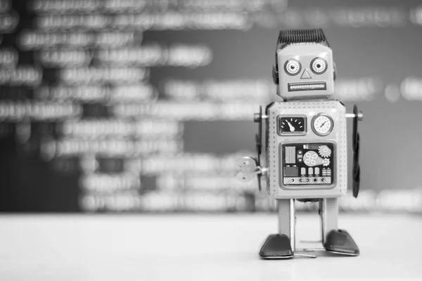 Símbolo Para Chatbot Bot Social Algoritmos Código Programa Segundo Plano —  Fotos de Stock
