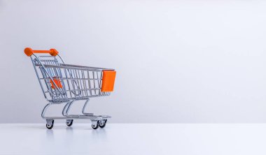 Satılık: Alışveriş sepeti ile kopya alanı, gri 