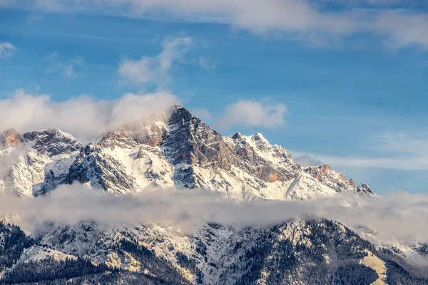 冬の雪の山,風景,アルプス,オーストリア — ストック写真
