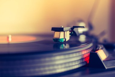 Retro müzik oynama: profesyonel dönüş mümkün ses vinil kayıt m