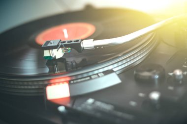 Retro müzik oynama: profesyonel dönüş mümkün ses vinil kayıt m