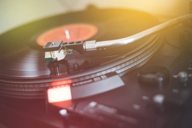 Retro müzik oynama: profesyonel dönüş mümkün ses vinil kayıt m