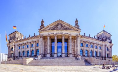 German parliament, Berliner Reichstag: Tourist attraction in Ber clipart