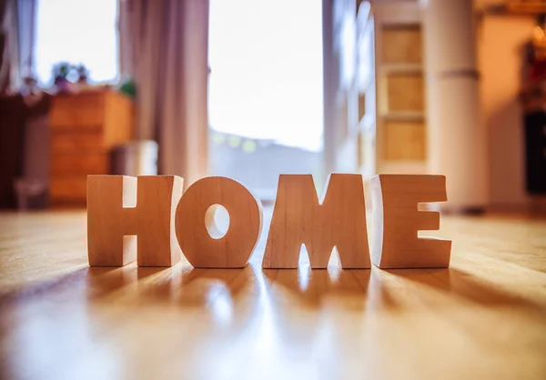 Casa Nova: Home Cartas no chão — Fotografia de Stock