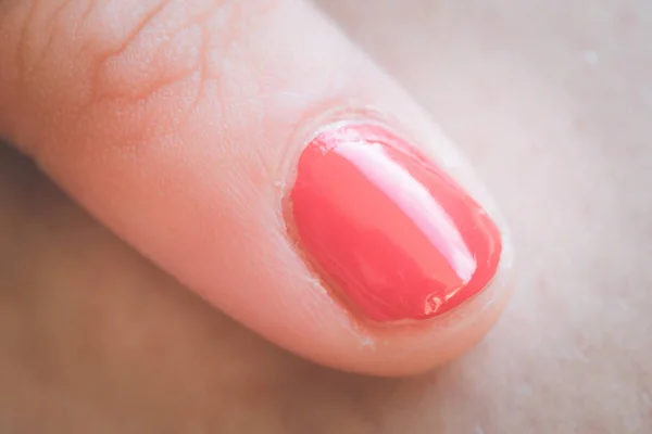 Nail polish of a young woman — Stock Photo, Image