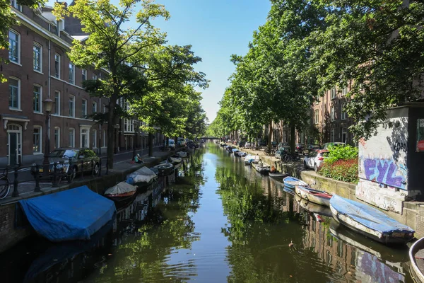 Alte Straße Der Stadt Amsterdam Den Niederlanden — Stockfoto