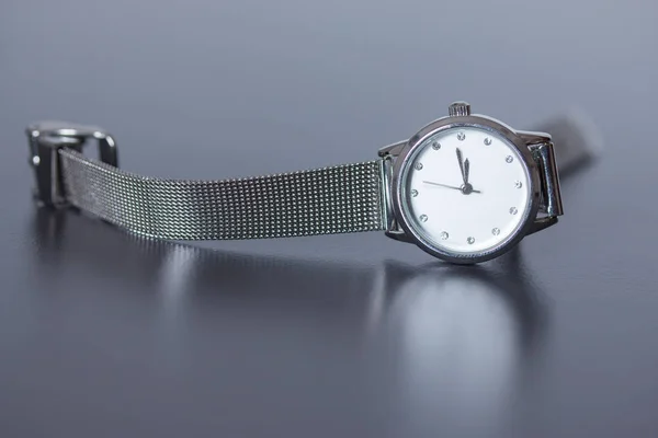 Luksusowy Zegarek Tle Zbliżenie — Zdjęcie stockowe