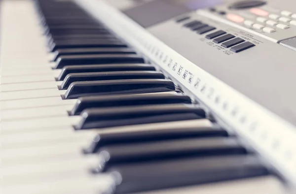 Electric Piano Background Close — Stock Photo, Image