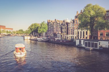 Amsterdam 'ın panoramik manzarası