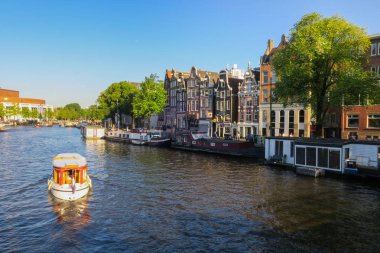 Amsterdam 'ın panoramik manzarası