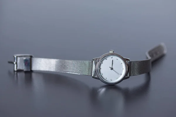 Reloj Lujo Sobre Fondo Primer Plano — Foto de Stock