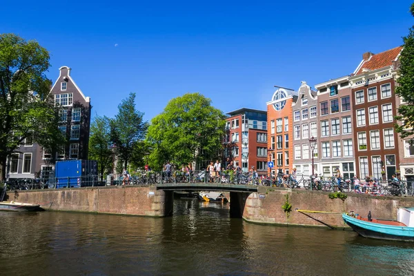 Blick Auf Die Stadt Amsterdam — Stockfoto