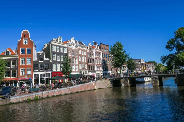 Blick Auf Die Stadt Amsterdam — Stockfoto