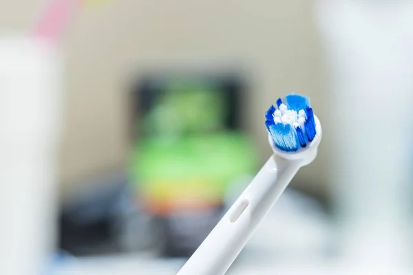 Toothbrush Bathroom Morning Routine — Stock Photo, Image