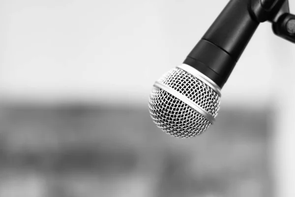 Close Microphone Object Background — Stock Photo, Image