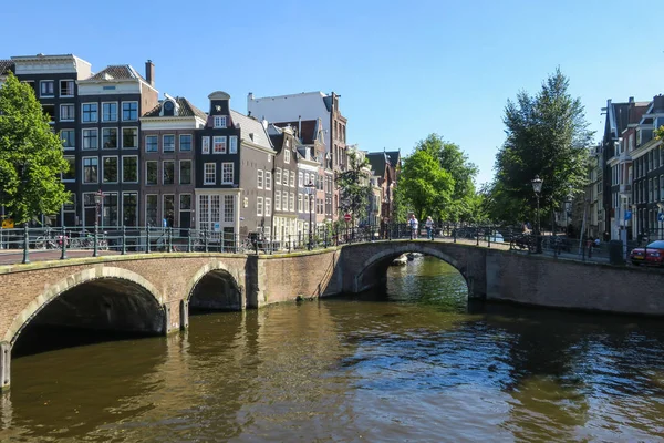 Alte Straße Der Stadt Amsterdam Den Niederlanden — Stockfoto