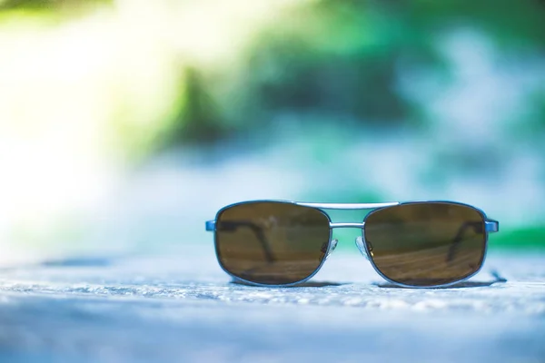 Sunglasses Object Table Background — Stock Photo, Image